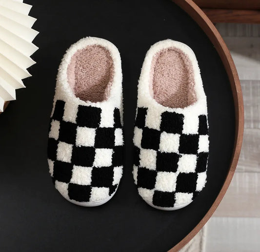 Checkered Slippers