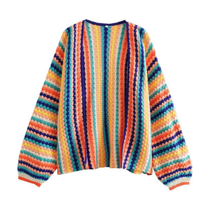 Be Happy Multi Stripe Cardigan