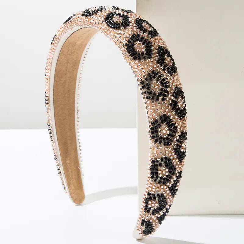 Animal Print Seed Bead Headbands