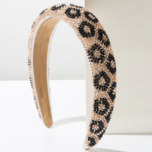 Animal Print Seed Bead Headbands