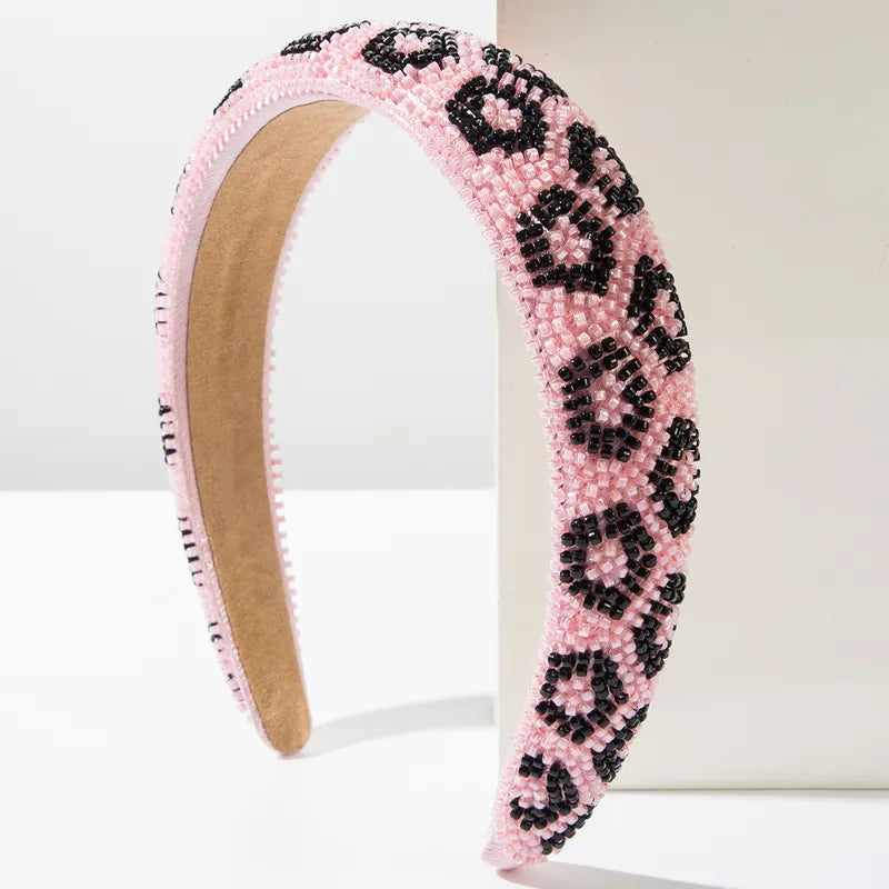 Animal Print Seed Bead Headbands