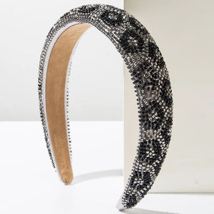 Animal Print Seed Bead Headbands