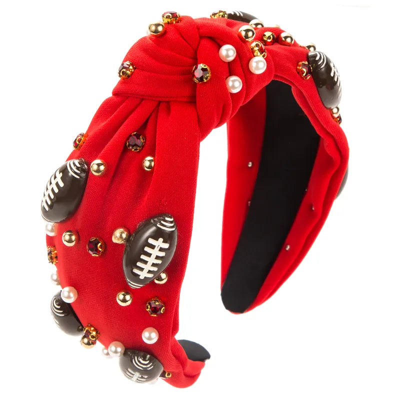 Mixed Jewel Football Headbands