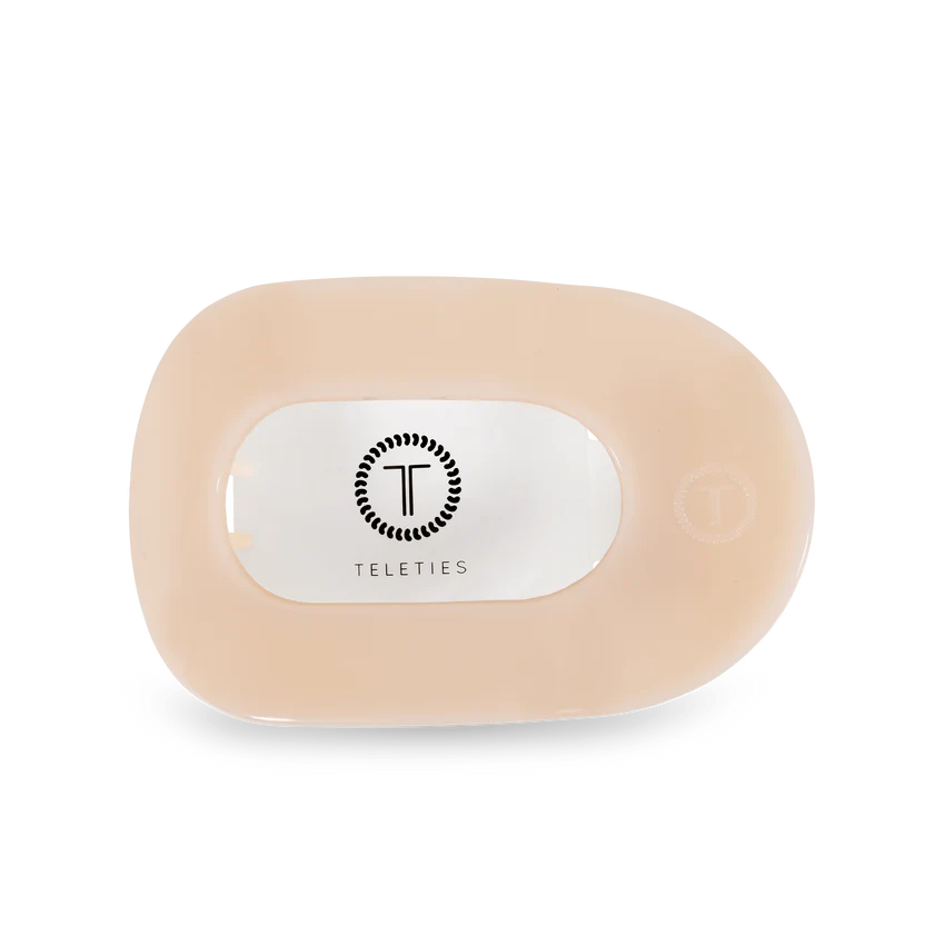 TELETIES Round Flat Hair Clip-Medium