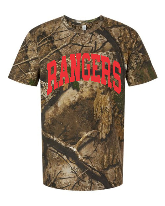 Arched Rangers Camo Graphic Tee