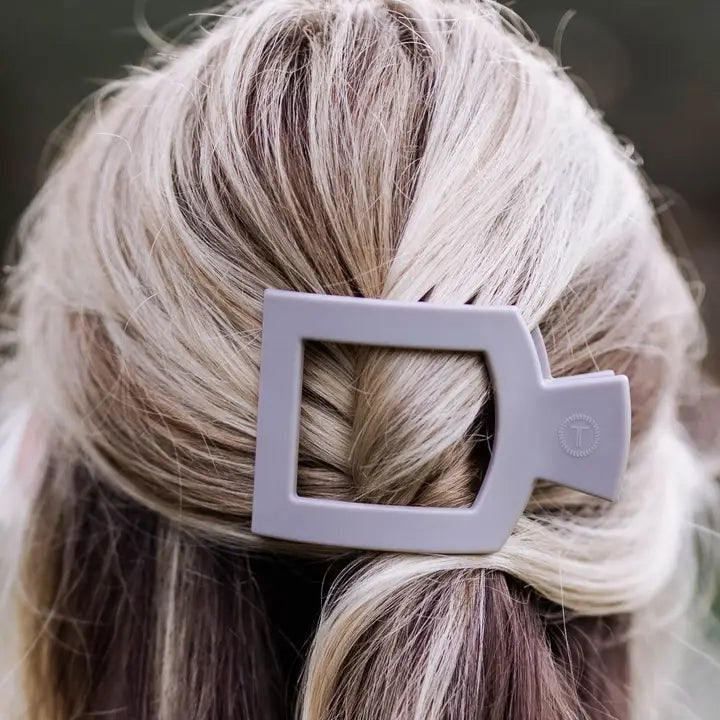 TELETIES Square Flat Hair Clip-Medium