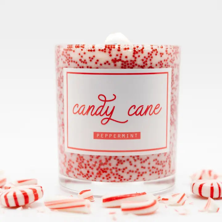 Candy Cane Candle