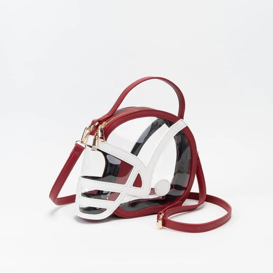 Football Helmet Clear Crossbody Handbag