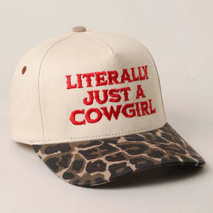 Literally Just A Cowgirl Trucker Hat