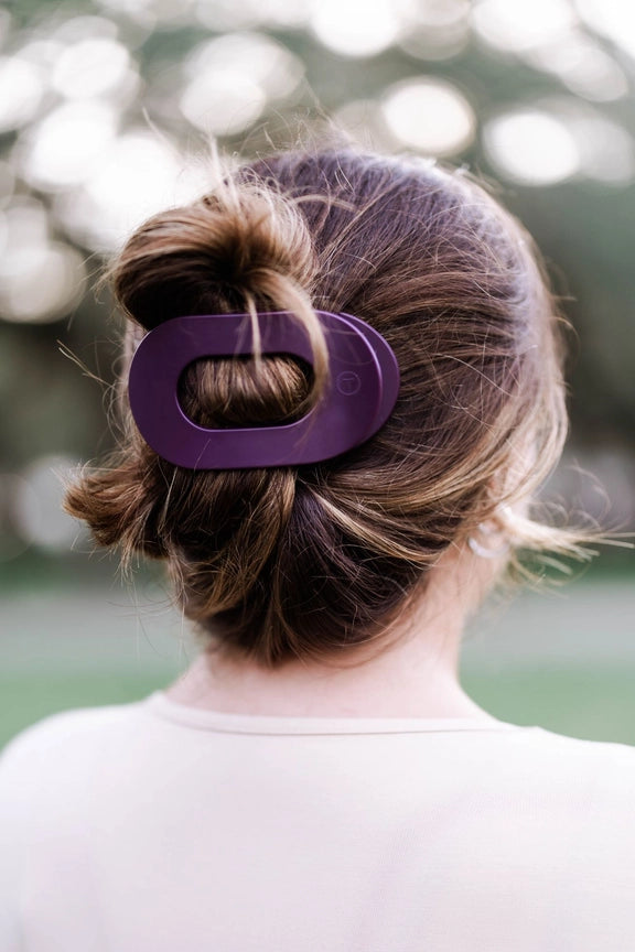 TELETIES Round Flat Hair Clip-Large
