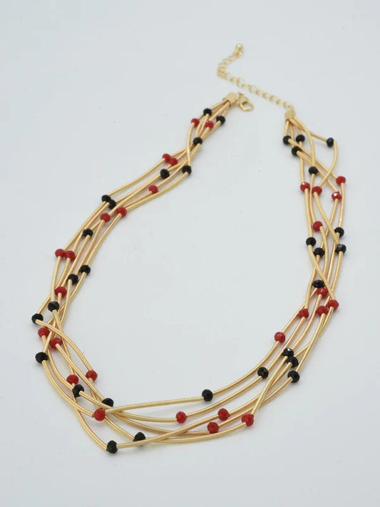 Multi Strand Bead Necklace