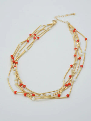 Multi Strand Bead Necklace
