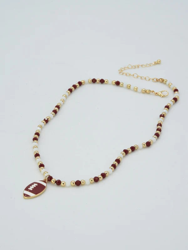 Football Pendant Necklace