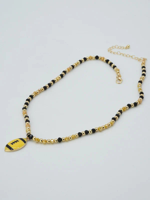 Football Pendant Necklace