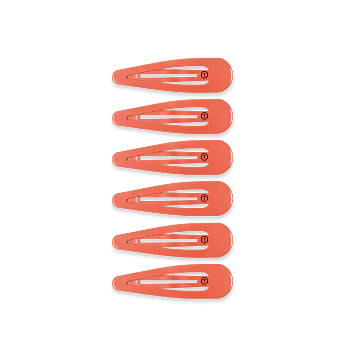 TELETIES Snap Hair Clips-6 Count