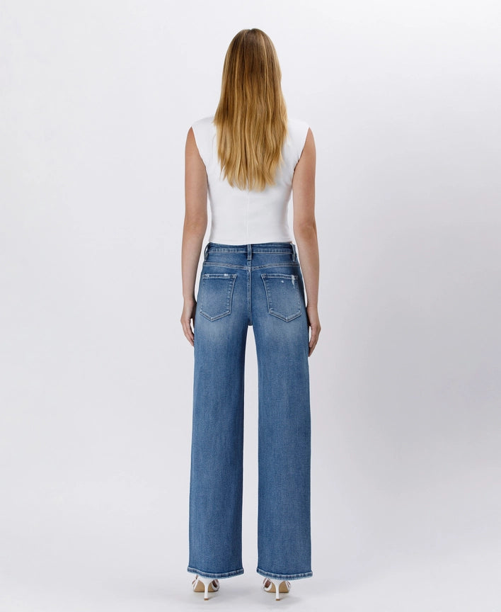 Super High Rise Baggy Wide Denim