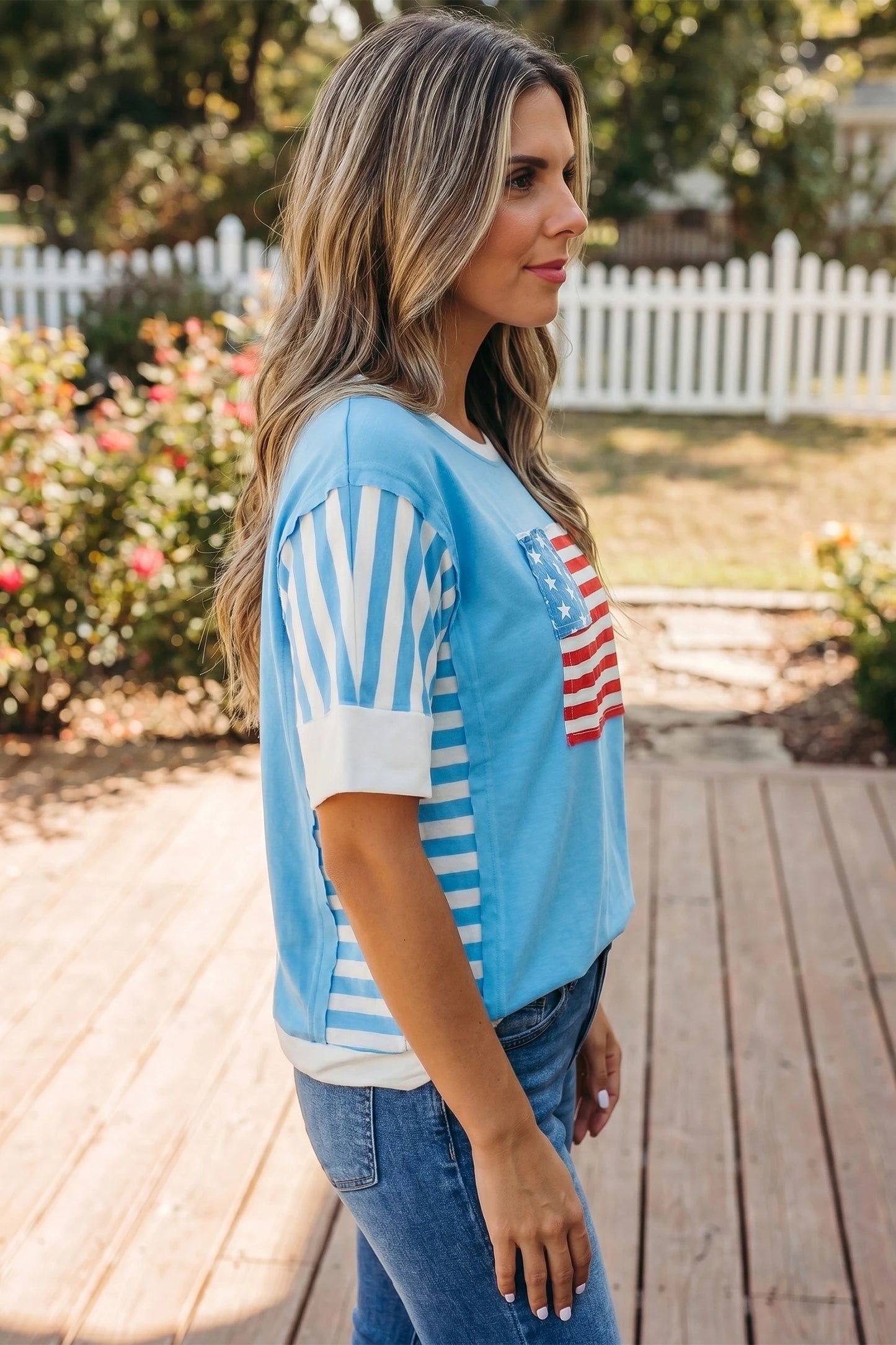 Patchwork Flag Top