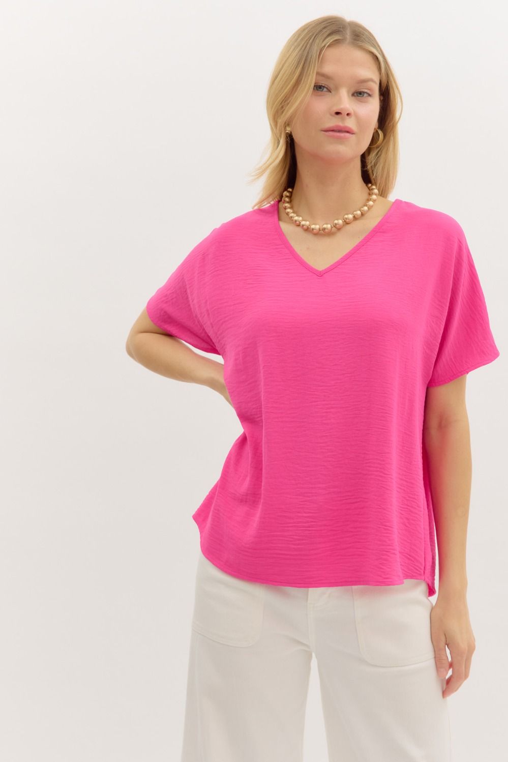 Entro Classic V-Neck Top