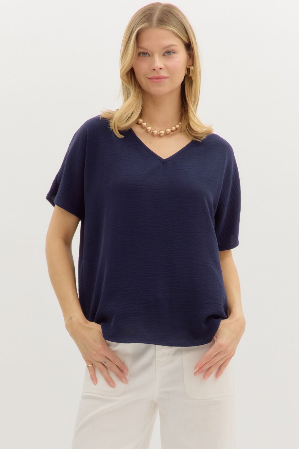 Entro Classic V-Neck Top