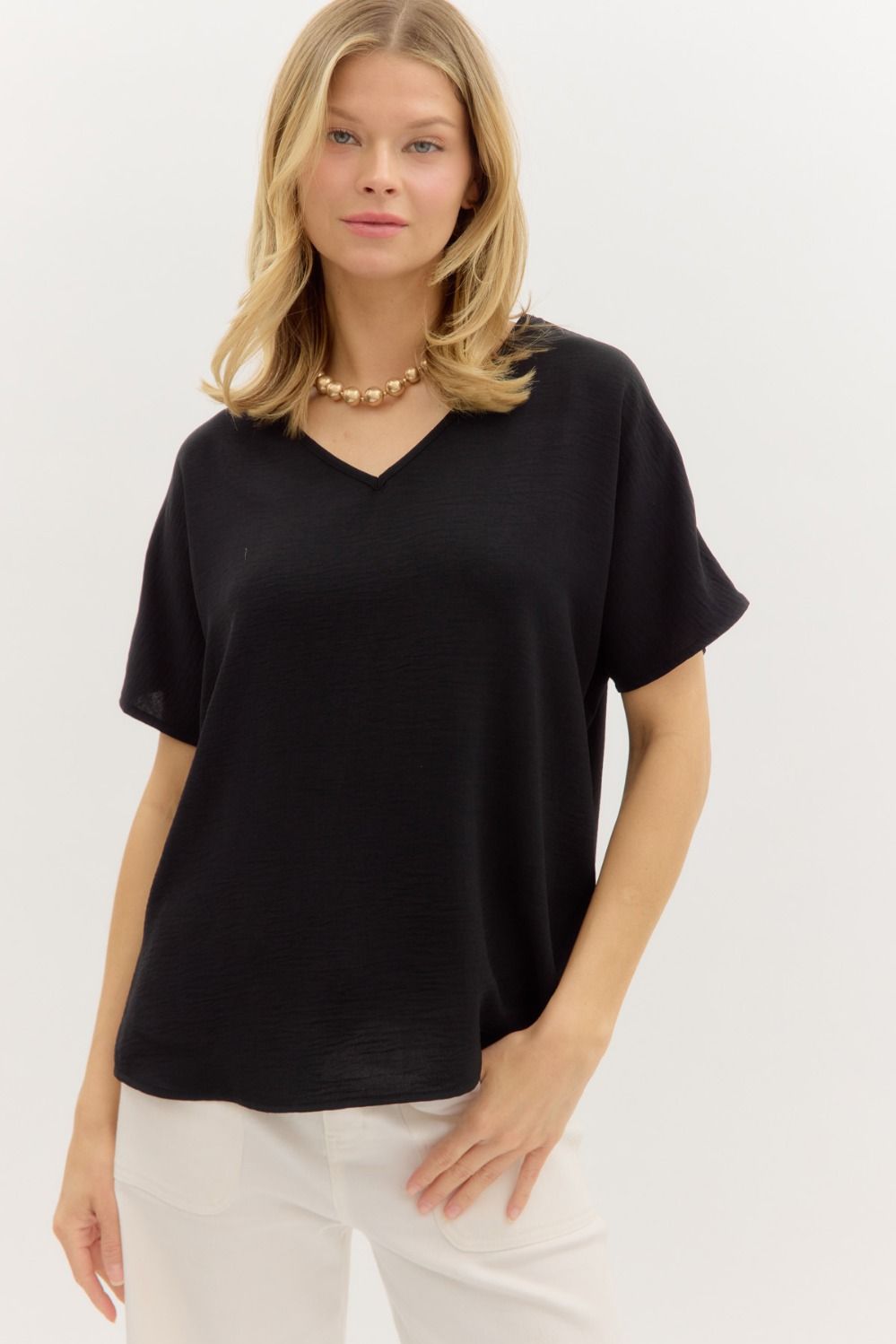 Entro Classic V-Neck Top