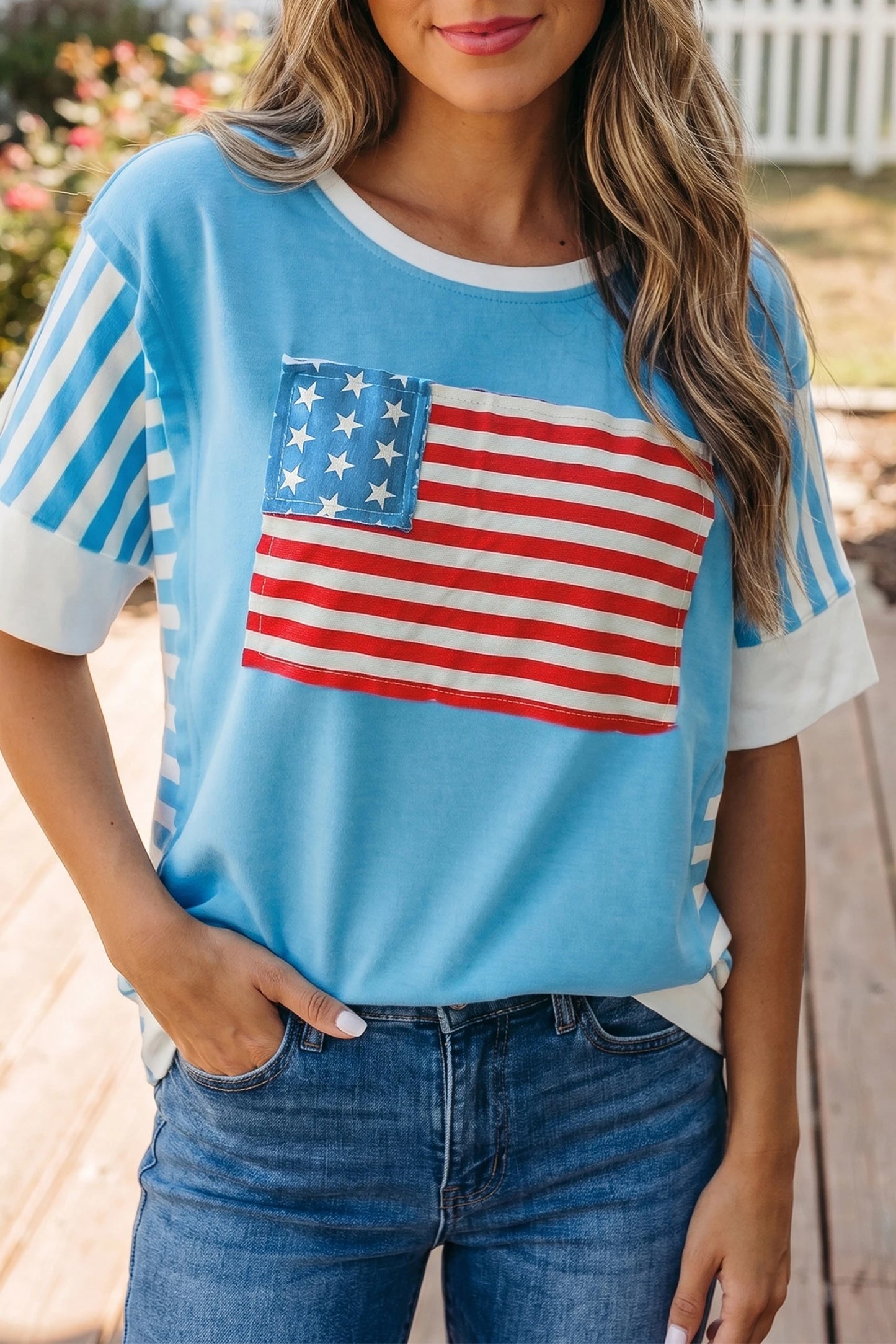 Patchwork Flag Top