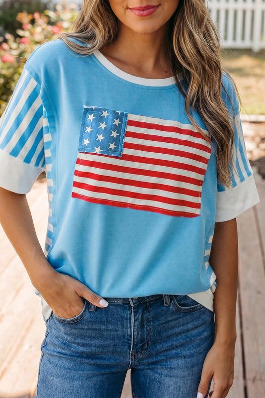 Patchwork Flag Top