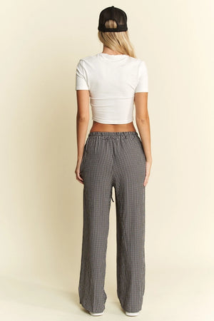 Checkered Print Boxer Pants