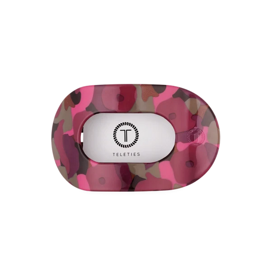 TELETIES Round Flat Hair Clip-Medium