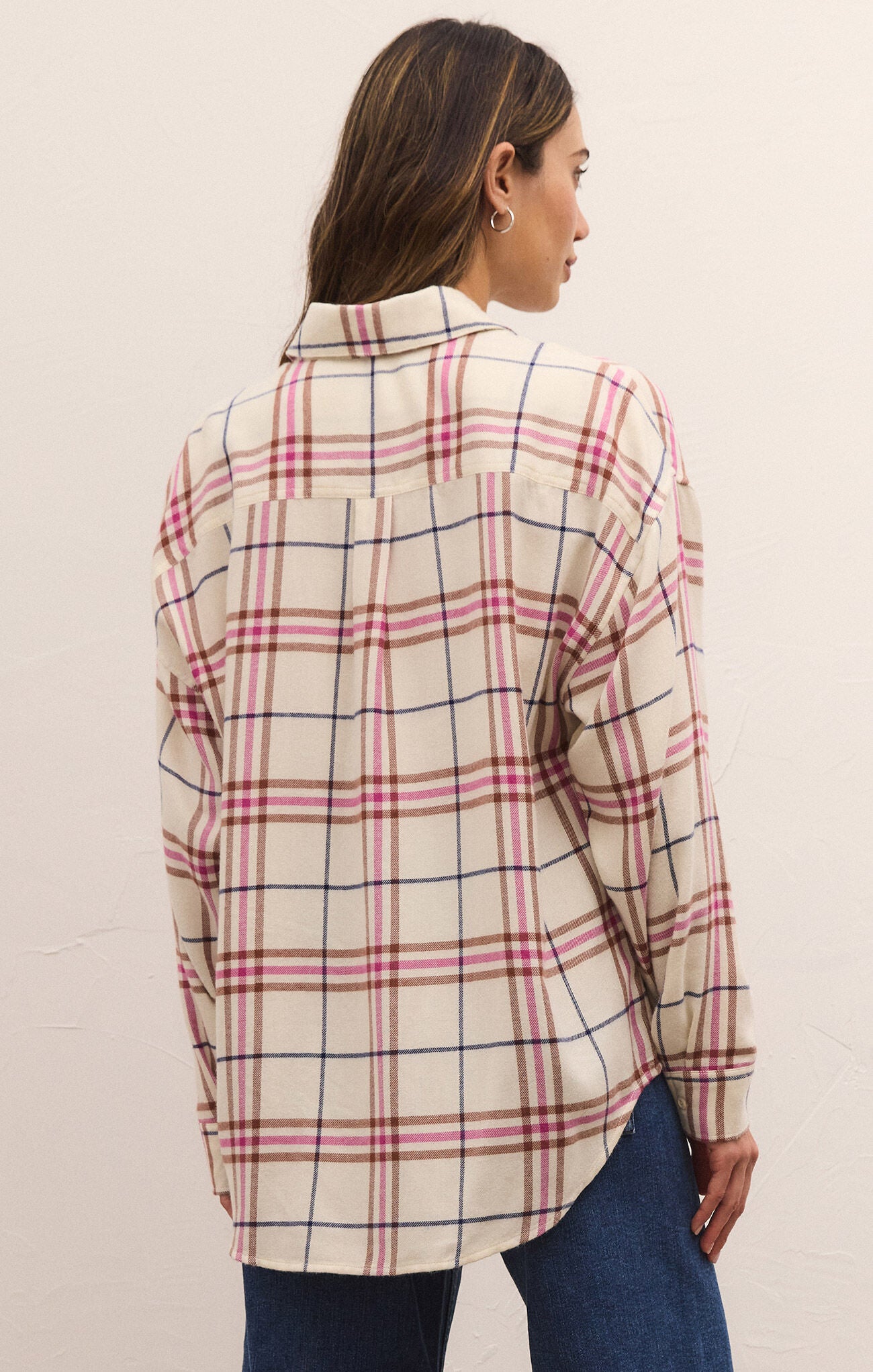 Z Supply River Plaid Flannel Top