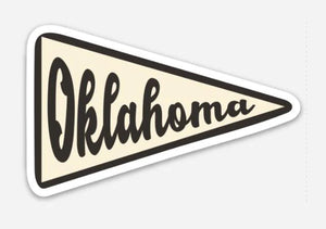 Oklahoma Pennant Decal Sticker by LivyLu