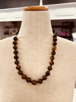 Bohemian Leather Bead Necklace