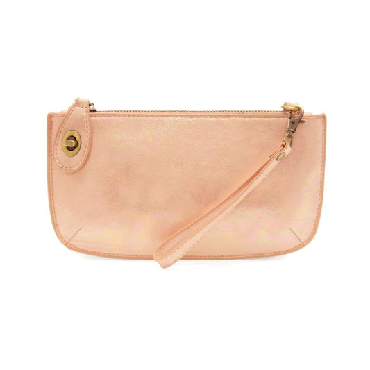 PINK HOLOGRAPHIC MINI WRISTLET CROSSBODY BY JOY SUSAN