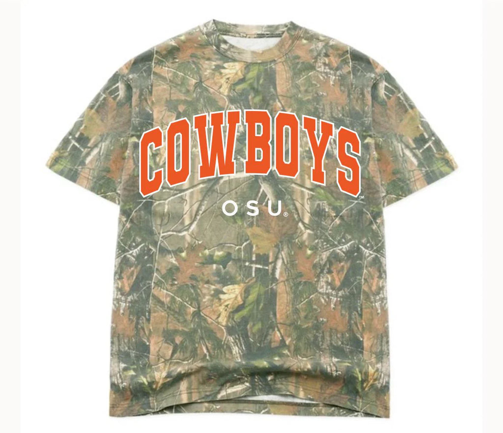 OSU Cowboys Filled Gault Camouflage Graphic Tee by LivyLu