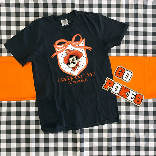 Polkadot Crest & Pistol Pete Graphic Tee by Calamity Jane's Apparel