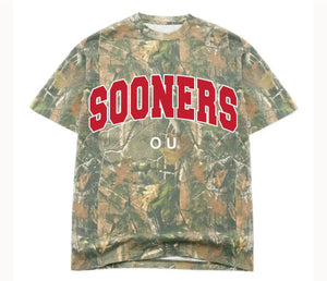 OU Sooners Filled Gault Camouflage Graphic Tee by LivyLu