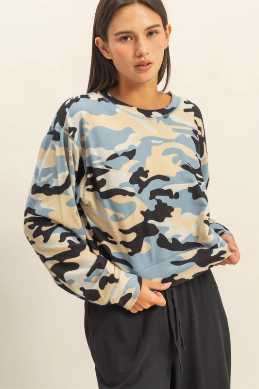 Comfy Camo L/S Top