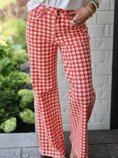 Ruby Houndstooth Denim