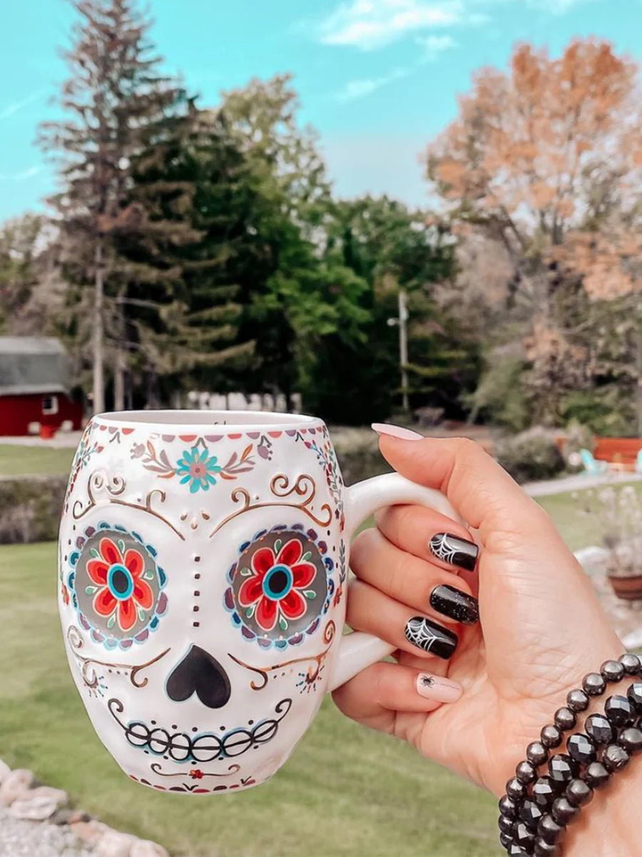 Folk Art Coffee Mug - Coco The Sugar Skull by Natural Life
