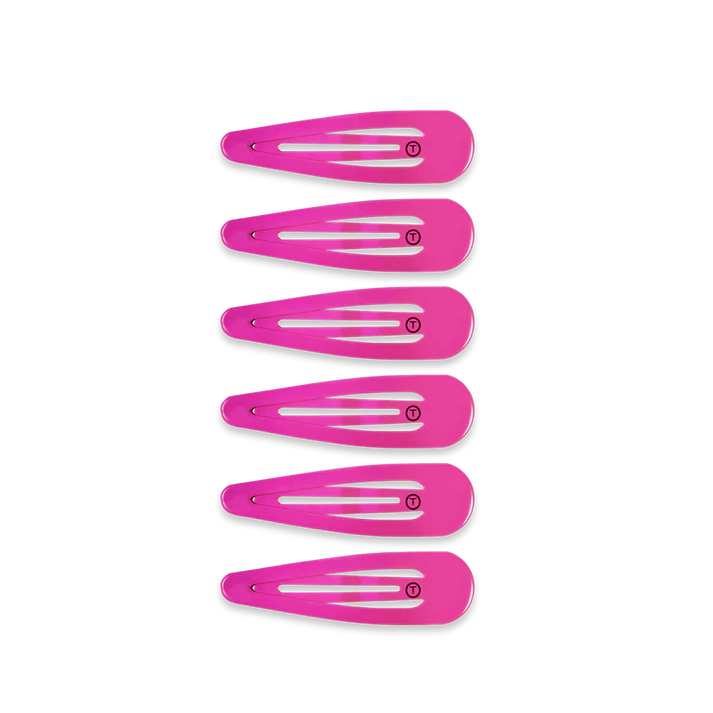 TELETIES Snap Hair Clips-6 Count