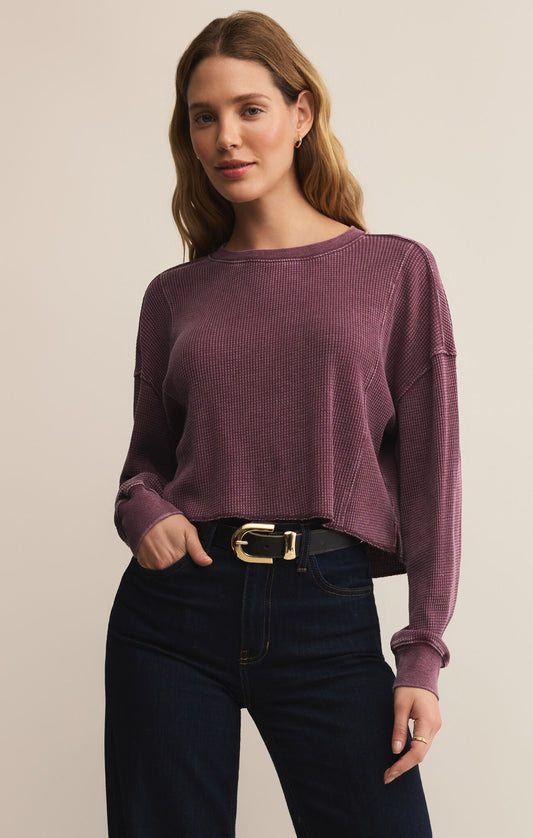 Z Supply Angel Mini Thermal Long Sleeve Top