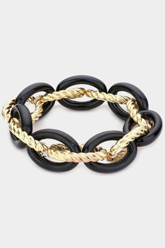 Metal Chain Stretch Bracelet