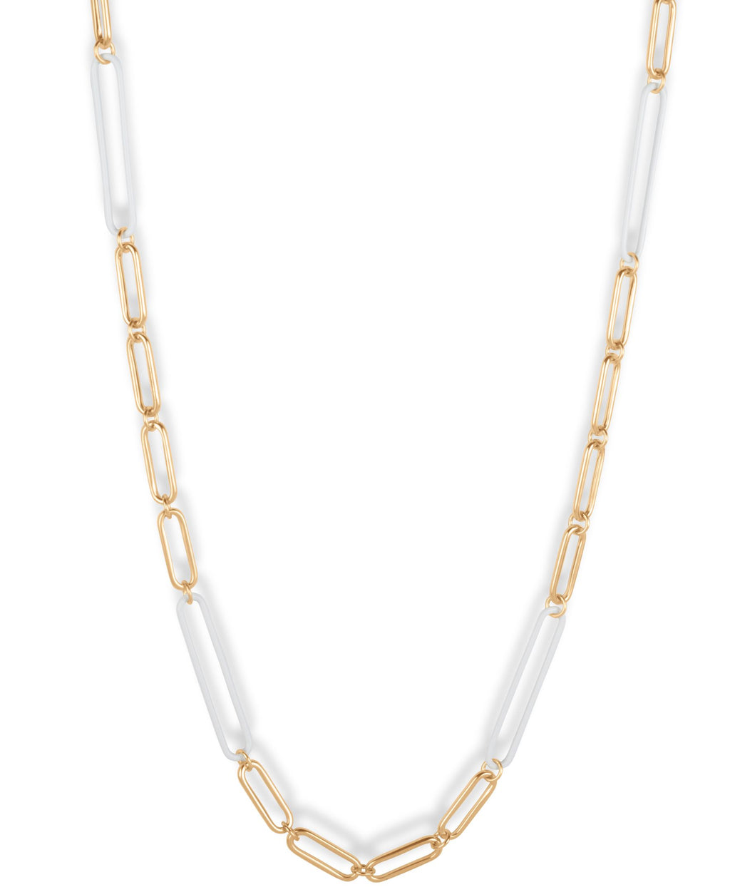 Lucky Brand Enamel Chain Link Necklace
