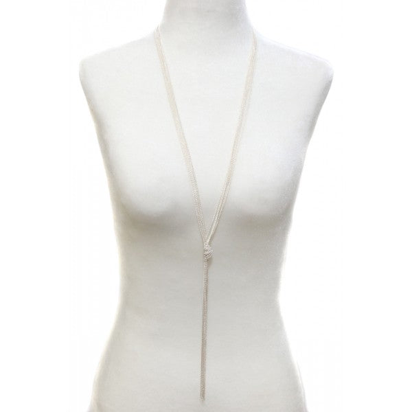 Long Knot Chain Necklace
