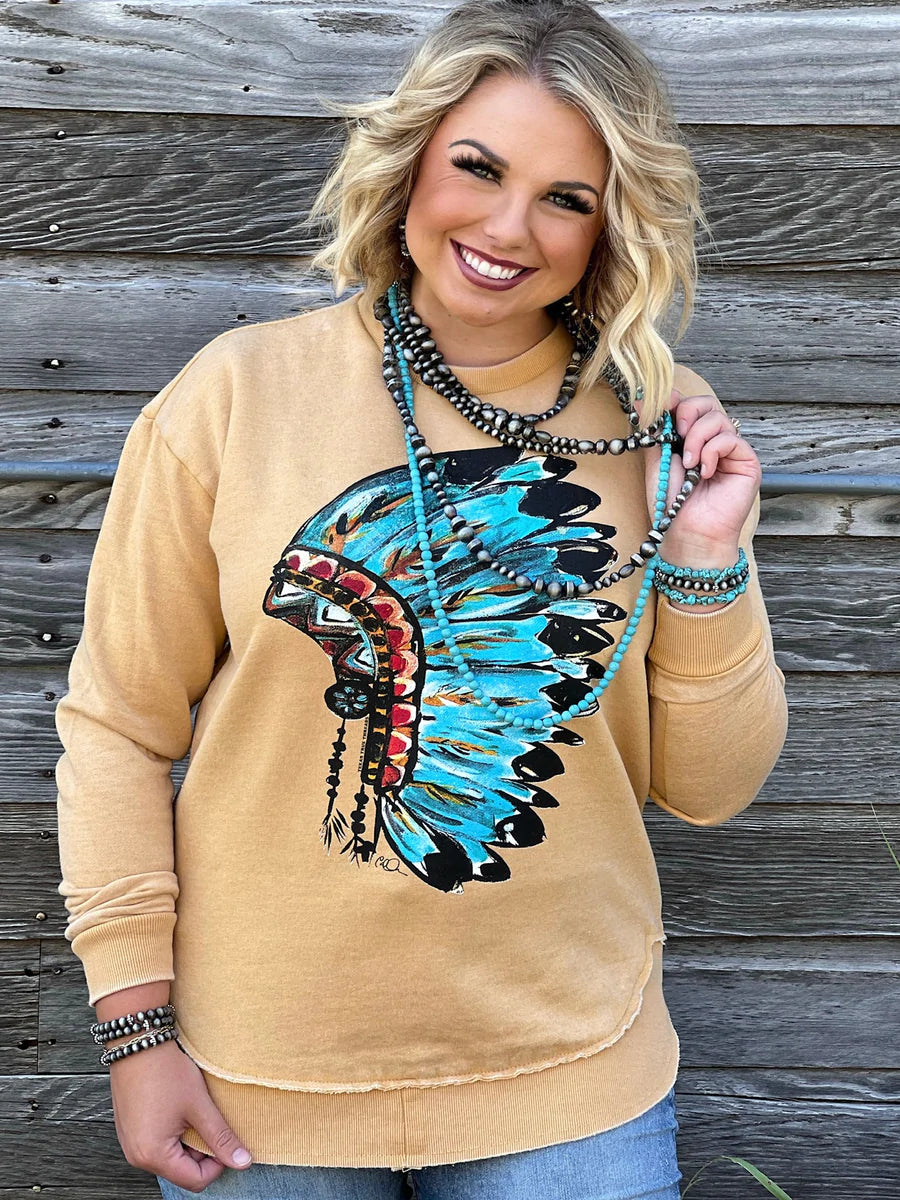 Callie Ann Stelter Native Graphic Sweatshirt by Texas True Threads