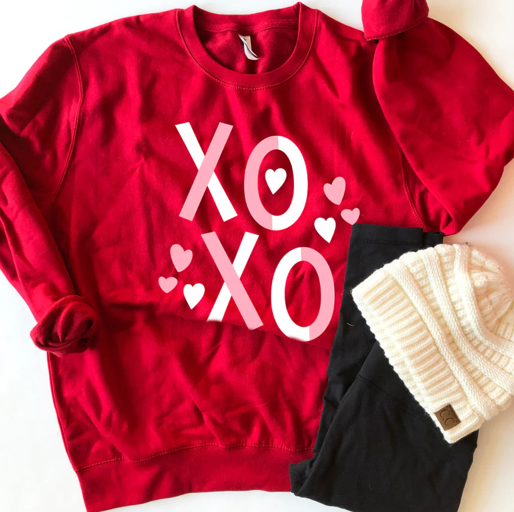Calamity Jane's Apparel XOXO & Hearts Sweatshirt