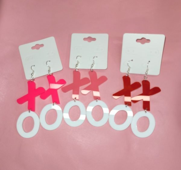 XOXO On Hooks Acrylic Earring