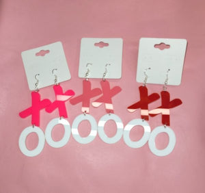 XOXO On Hooks Acrylic Earring