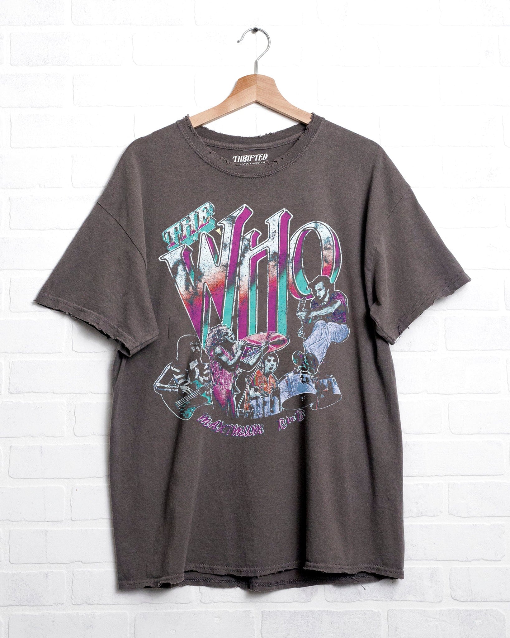 LivyLu The Who Max R&B Thrifted Distressed Graphic Tee