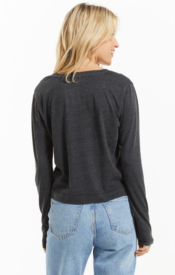 Z Supply Long Sleeve Skimmer Pocket Top