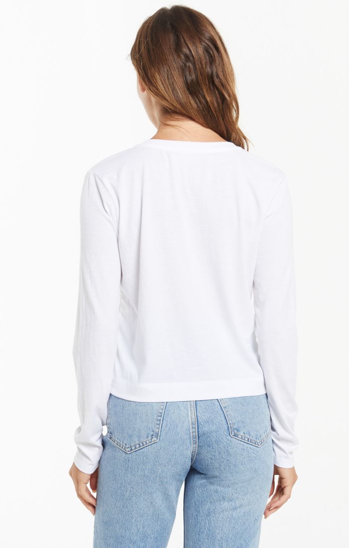 Z Supply Long Sleeve Skimmer Pocket Top
